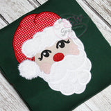 Santa Face Applique Design