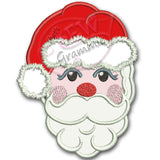 Santa Face Applique Design