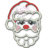 Santa Face Applique Design