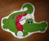 Santa Gator Applique Design "Rougaru"