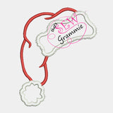 Santa Hat Applique Design