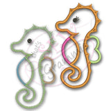 Baby Seahorse Applique Design