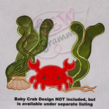 Seaweed Applique Design to coordinate with baby sea creature designs