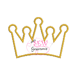 Simple Crown Applique Design only $1