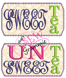 ITH Raggy Tag Tea Time - SMALL set only In the Hoop