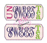 ITH Raggy Tag Tea Time - SMALL set only In the Hoop