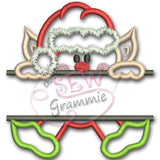Split Elf Applique Design