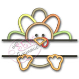Split Turkey Applique Design
