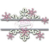 Split Snowflake Applique Design