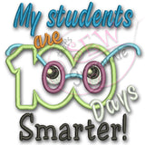 My Students 100 Days Smarter Applique Design