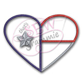 Texas Heart Applique Design