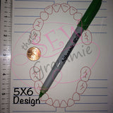 I Lost a Tooth Chart Embroidery Design