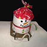 Snowman Toilet Paper Embroidery Design