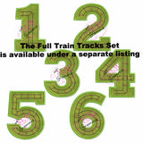 Train Track Number Applique Design FOUR