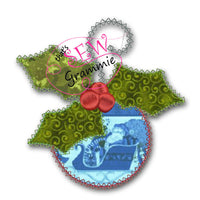 Vintage Ornament Applique Design 4x4