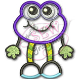 Little Monster Ziggy Applique Design