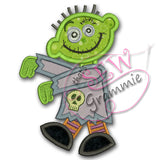 Zombie Boy Applique Design #2