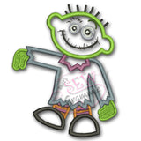 Zombie Boy ONE Applique Design