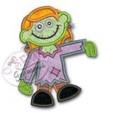 Zombie Girl Applique Design #1