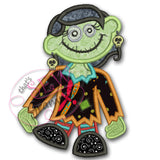 Zombie Girl Applique Design #3