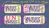 ITH Raggy Tag Tea Time Embroidery Design - Complete In the Hoop Set
