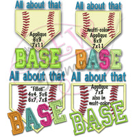 All About Base BLOCK Lettering Applique Set