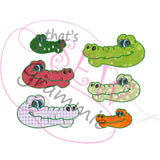 In the Hoop Alligator Felties Embroidery Design