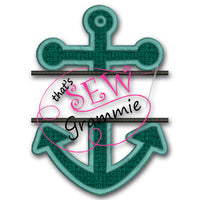 Split Anchor Applique Design