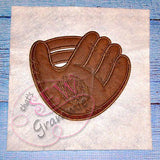 Baseball Glove Applique Design