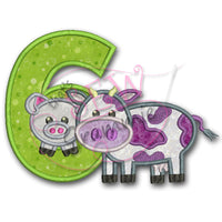 Barnyard Birthday SIX Applique Design