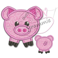 Barnyard Buddy PIG Applique Design