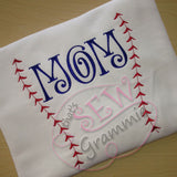 Just Baseball Stitches Embroidery Design
