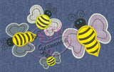 Bumble Bee Applique Design