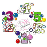 Bouncy Balls Applique Complete Set 1-6