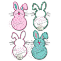 Bunny Front & Back Applique Design