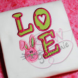 Bunny LOVE Applique Design