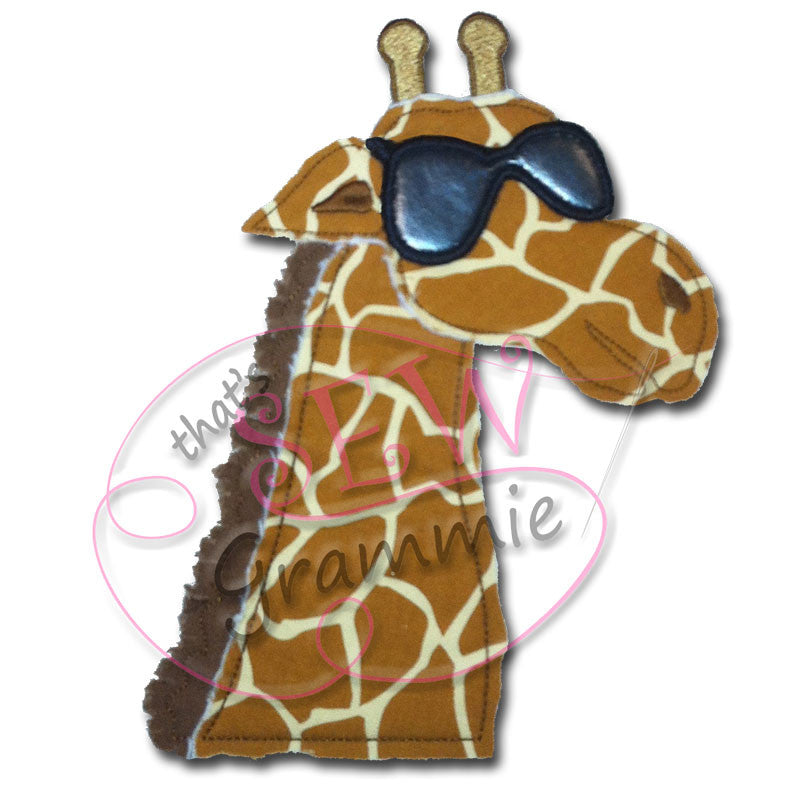 Cool Giraffe Applique Design