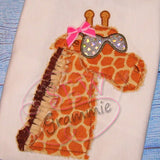 Cool Giraffe Applique Design