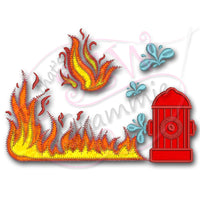 Fire Fighter add on Applique Designs