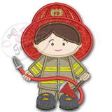 Firefighter BOY Applique Design