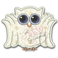 Ghost Owl Applique Design