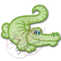 Flirty Girlie Gator Applique Design