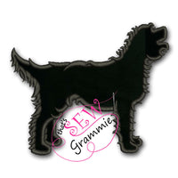 Labradoodle Silhouette Applique Design
