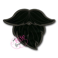 In the Hoop LolliProppie Goatee for Lollipops Applique Patch