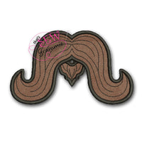 In the Hoop Long Mustache Lolli-Proppie for Valentines Lollipops