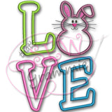 LOVE Bunny LOVE 2 Applique Design