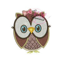 Owl Cutie Applique Design