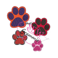 In the hoop Paw Print Felties