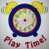 Playtime Alarm Clock Applique Design
