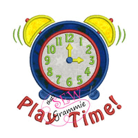 Playtime Alarm Clock Applique Design